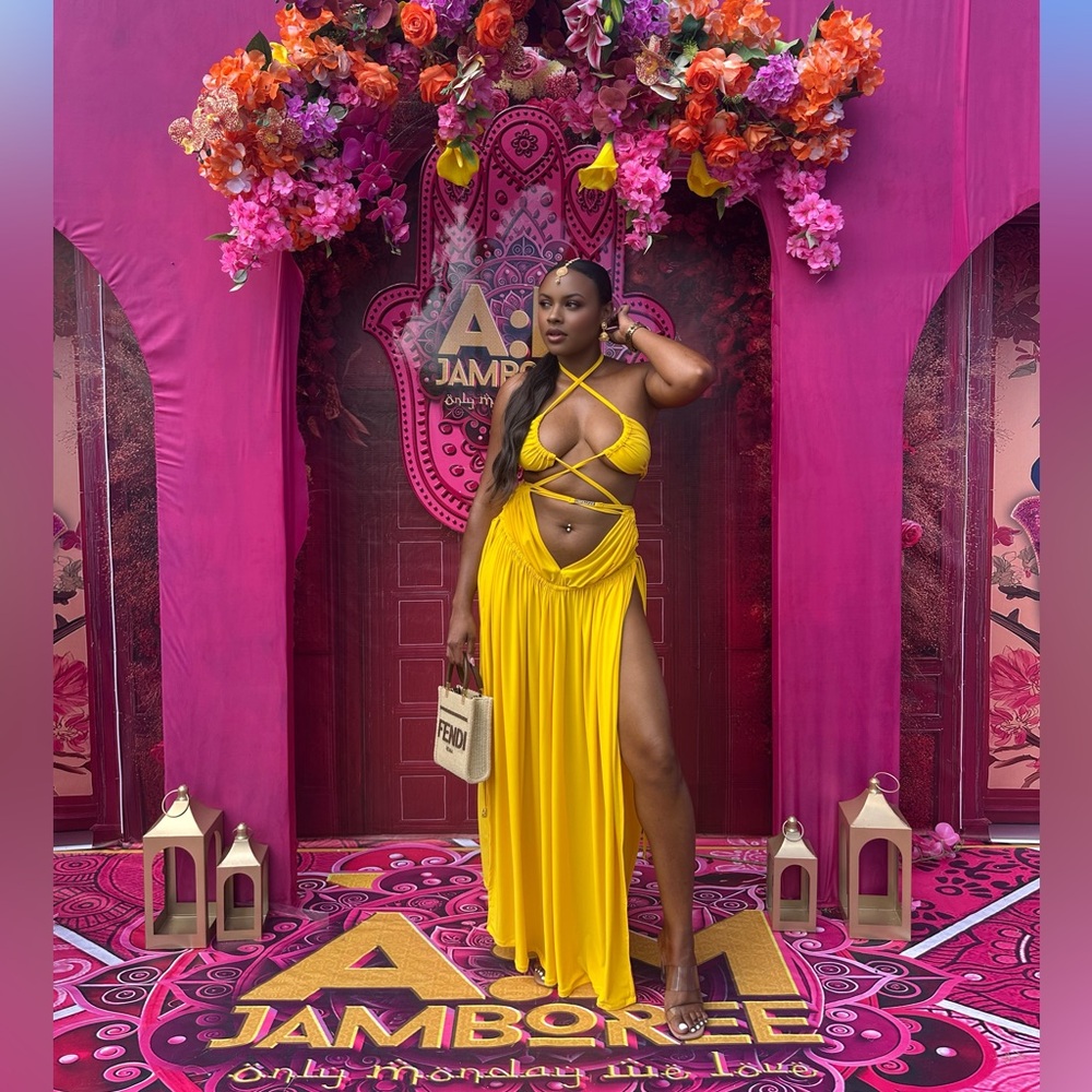 J.Angelique Yellow Sexy Set